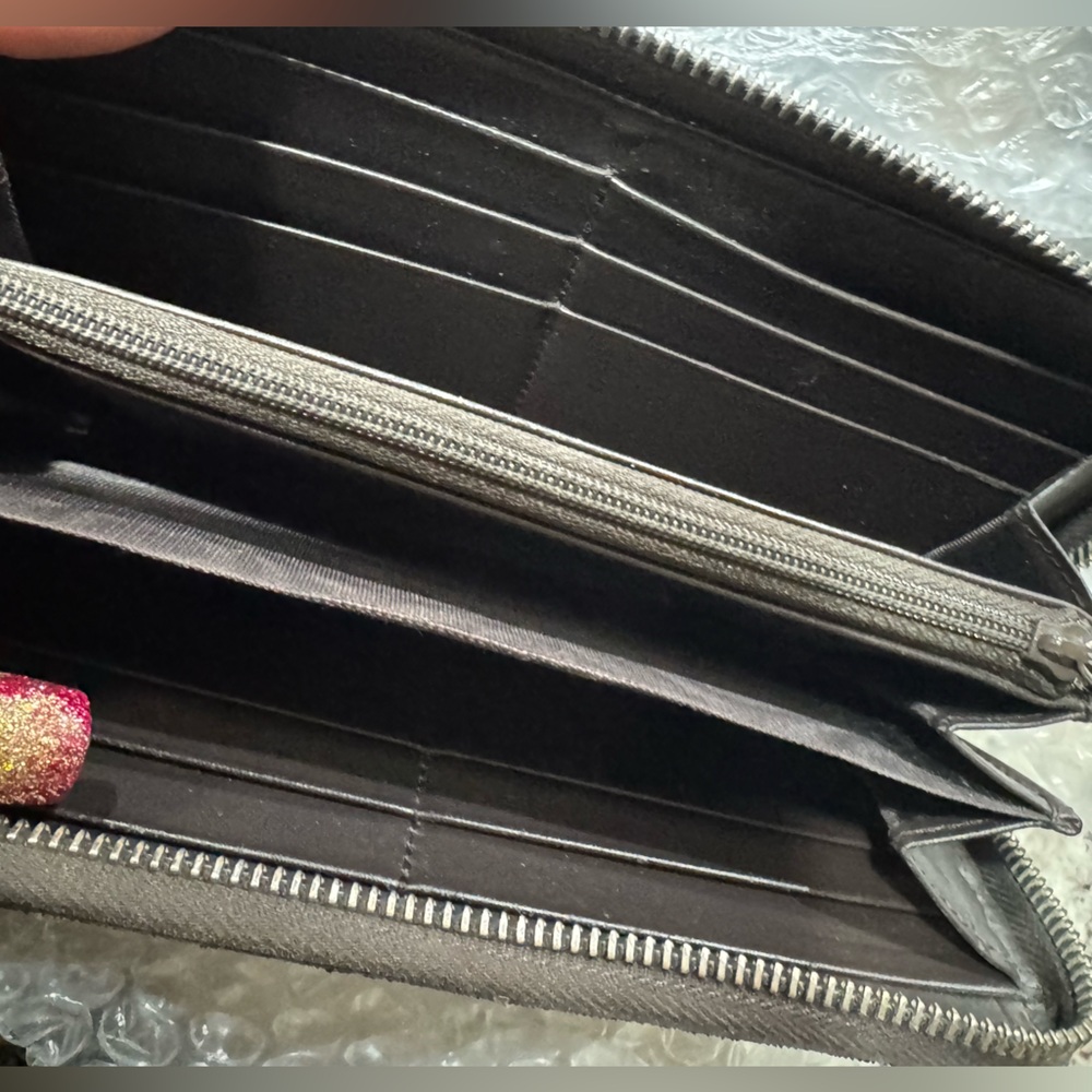 Gucci Black Green Wallet vintage - Picture 9 of 14